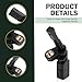 Eratus Pack-1 Automotive Left Rear Wheel Speed Sensor, Perfect Match Original Replacement K0927807 WHT003859, High Temperature Resistance ABS Sensor, Compatible with Volkswagen Audi Models (Black)