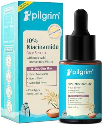 Pilgrim 10% Niacinamide Face Serum for Acne Marks & Glass Skin Glow - 30ml
