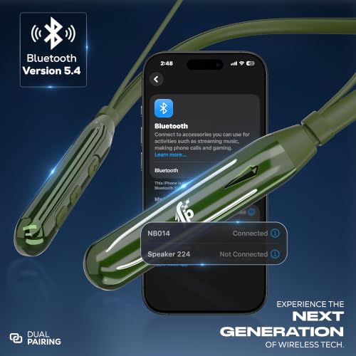 Image of Fairpick FP-NB014 Bluetooth Neckband, Ragging Green
