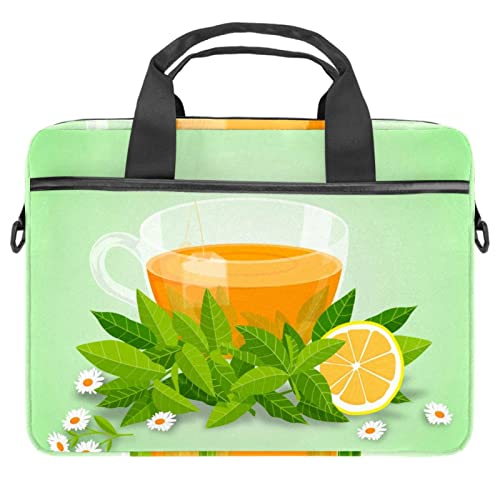 Sacoche ordinateur portable protégeant des chocs avec motif original fleur de thé