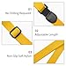 Musiin Ukulele Strap, Non-slip Soft Nylon belt Strap for Ukulele Small Size Guitar, Length Adjustable (Yellow)