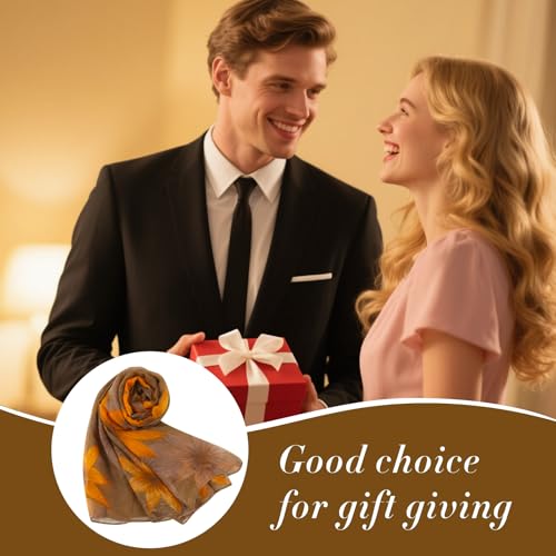 E-Clover Fall Scarf for Women Lightweight Autumn Scarves Fashion Shawl Wraps Travel Scarf3