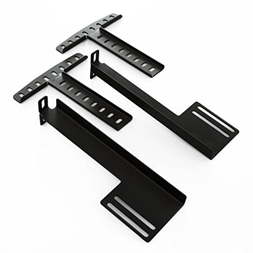 LUCID L300/L150 Bed Base 5 Minute Assembly, Headboard Brackets, Black Adjustable