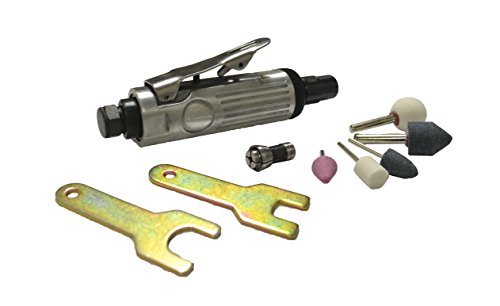 25,000 RPM Air Powered Mini Die Grinder with 5 Grinding Stones (1/8