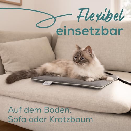 Beurer Love Your Pet Heizmatte S Lilli für Hunde und Katzen, elektrisch beheizte Wärmematte mit Timer, kleine Hundedecke, Heizkissen waschbar bei 30°C, Kratzfest und wasserdicht, 41 x 34 cm