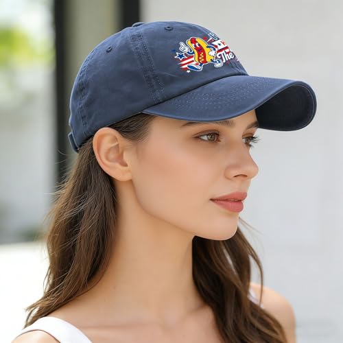 Image of 4th of July 250th Anniversary Dad Hats - Just Here for the Fireworks, Fireworks Director - Patriotic Baseball Cap