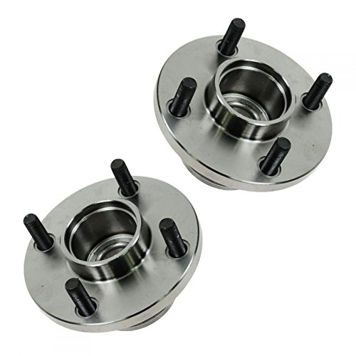 Image of TRQ Rear Left and Right Wheel Bearing and Hub Assembly Set 2 Piece Compatible with 2001-2004 Ford Focus with Rear Disc Brakes 2005-2006 Focus ZX4 ST 2007 Disc Brakes