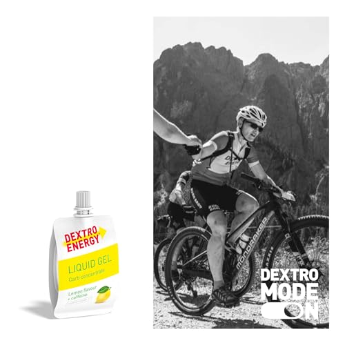 DEXTRO-ENERGY-LIQUID-GEL-LEMON-CAFFEINE-12x60ml-12er-Pack-Energy-Gel-aus-schnell-verfuegbaren-Kohlenhydraten-Traubenzucker-Gel-Koffein-Booster-Energy-Riegel-Alternative-fuer-Ausdauersport