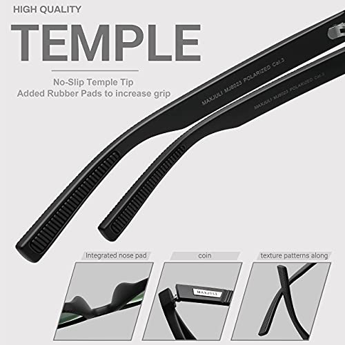 Maxjuli Polarized Sunglasses For Big Heads Men Women (Fit Xl Size) 8023 #TOP4