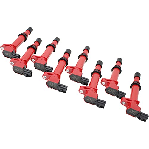 Dragon Fire Performance 8Pc Ignition Coil Pack Tune Up Set Kit Compatible With Dodge Jeep Dakota Ram Durango Commander Cherokee Liberty Raider 4.7L V8 Uf399 Uf297 Uf270 Oem Fit C270-Dfx8 #TOP1