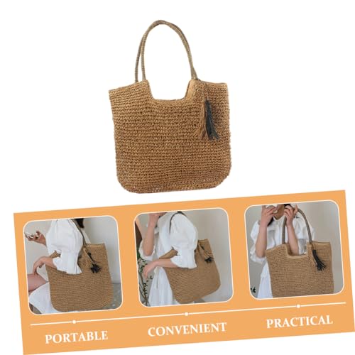 Sac cabas tressé en rotin pour vos journées d'été et sorties plage