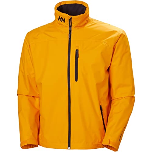 Image of Helly-Hansen mens Crew Midlayer Fleece Lined Waterproof Windproof Rain Jacket