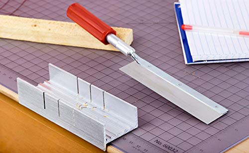 image for Excel Blades Metal Mitre Box - Small 6-Inch Aluminum and Steel Tool fo