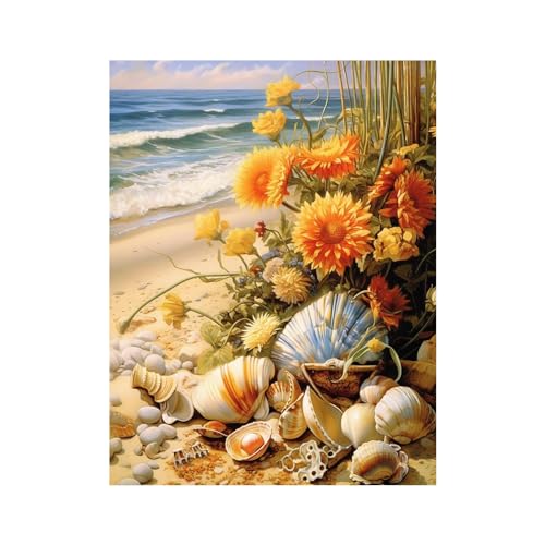 Tableau plage moderne pour salon lumineux et chaleureux