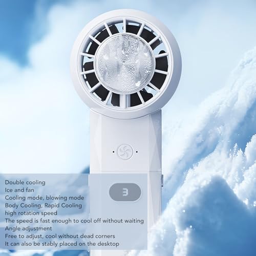 Ventilateur portatif USB blanc AUNMAS à refroidissement rapide double