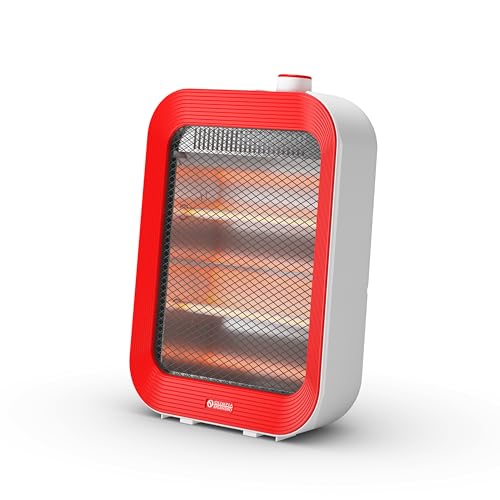Olimpia Splendid Quarzia Slim R, Estufa de infrarrojos con lámparas de cuarzo, hasta 800W, calefacción instantánea y uniforme, sistema antivuelco, diseño slim con asa práctica Olimpia Splendid Quarzia Slim R, Estufa de infrarrojos con lámparas de cuarzo, hasta 800W, calefacción instantánea y uniforme, sistema antivuelco, diseño slim con asa práctica