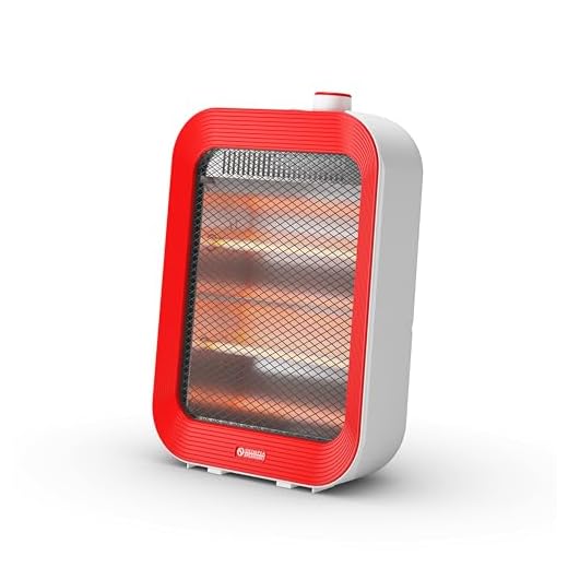 Olimpia Splendid Quarzia Slim R, Estufa de infrarrojos con lámparas de cuarzo, hasta 800W, calefacción instantánea y uniforme, sistema antivuelco, diseño slim con asa práctica