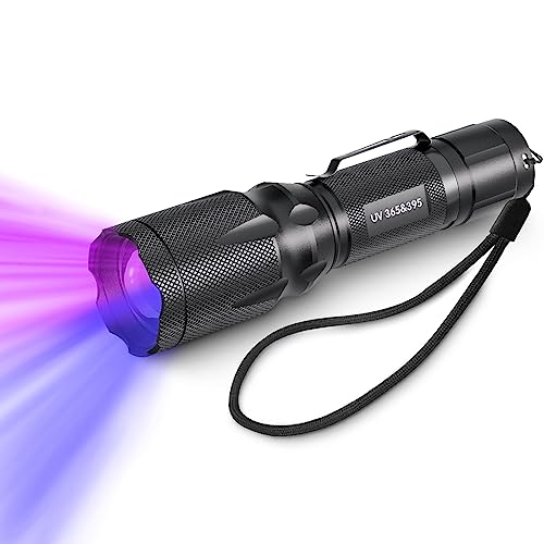 Tnatra Uv 365Nm And 395Nm Flashlight, Uv Flashlight Black Light,Led Blacklight For Pet Stain, Dry Stain, Scorpion, Rocks, Stain Finder Light,Portable Ultraviolet Handheld Torch #TOP1