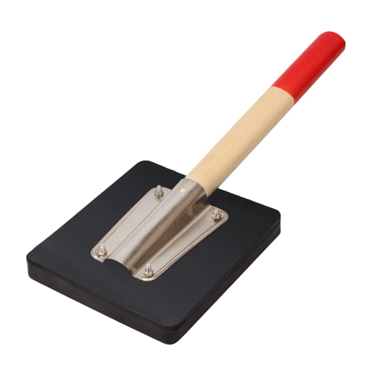 WOONEKY Rubber Clapper Floor Tile Tiles Paving Construction Tool Woodworking Hammer Tile Clapper Flooring Tools Tile Tools Clapper Board Soft Mallet Cake Pan Rubber Wood Black