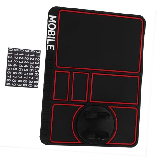 Alipis 360° Rotating Phone Holder for Car Non-Slip Dashboard Mat Multifunctional Car Phone Pad Ascent Easy Wash