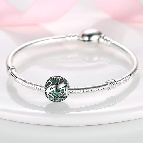 Image of MULA Birthstone Charms 925 Sterling Silver for Bracelets and Necklaces