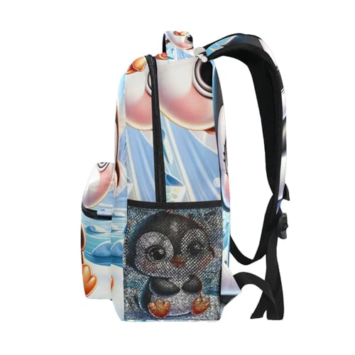 Elementary School Backpack for Boys Girls, Lightweight Printed Travel Bookbag, Back to School Supplies, 15L4