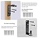 KIMSOFUNNY Saloon Door Hinges 304 Stainless Steel Swinging Door Hinge, Heavy Duty Double Swing Hinges Cafe Door Hinges for Swinging Door (Black)