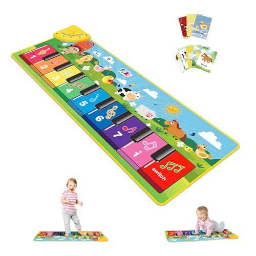 FOKI Floor Piano Mat Toddler Toys for 1-5 Year Old Baby Boy Girl Gifts