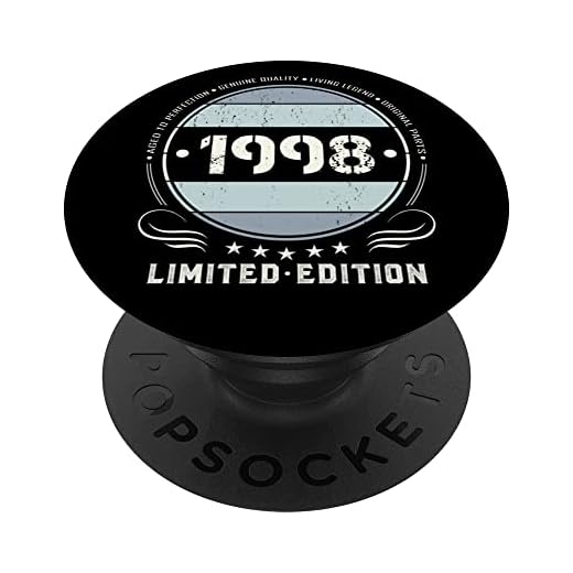 Popsockets vintage 1998 para teléfono retro divertido cumpleaños 1998 PopSockets PopGrip Intercambiable