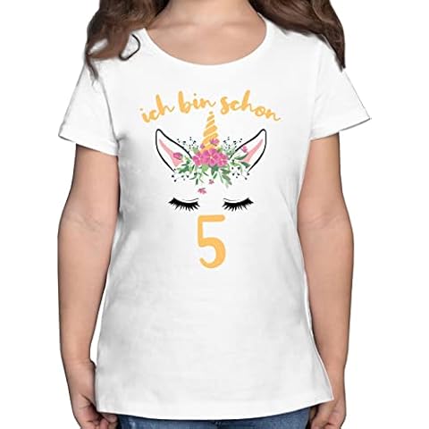T-Shirt Mädchen - 5. Geburtstag Cover