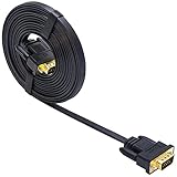 Con solo 0.08 pulgadas de grosor, este cable flexible VGA para monitor hace que sea fácil de colocar entre espacios que son perfectos para camuflar debajo de alfombras, paredes o incluso detrás de muebles