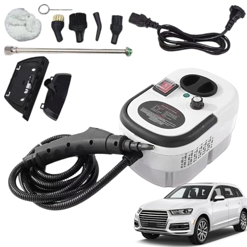 Limpiador A Vapor Portátil - 6 Niveles De Potencia 2500 W Calentamiento Rápido Portátil De Alta Presión | Limpiador A Vapor Para Juntas, Suelos Y Textiles, Ideal Para Limpieza De Coches, Cocinas,