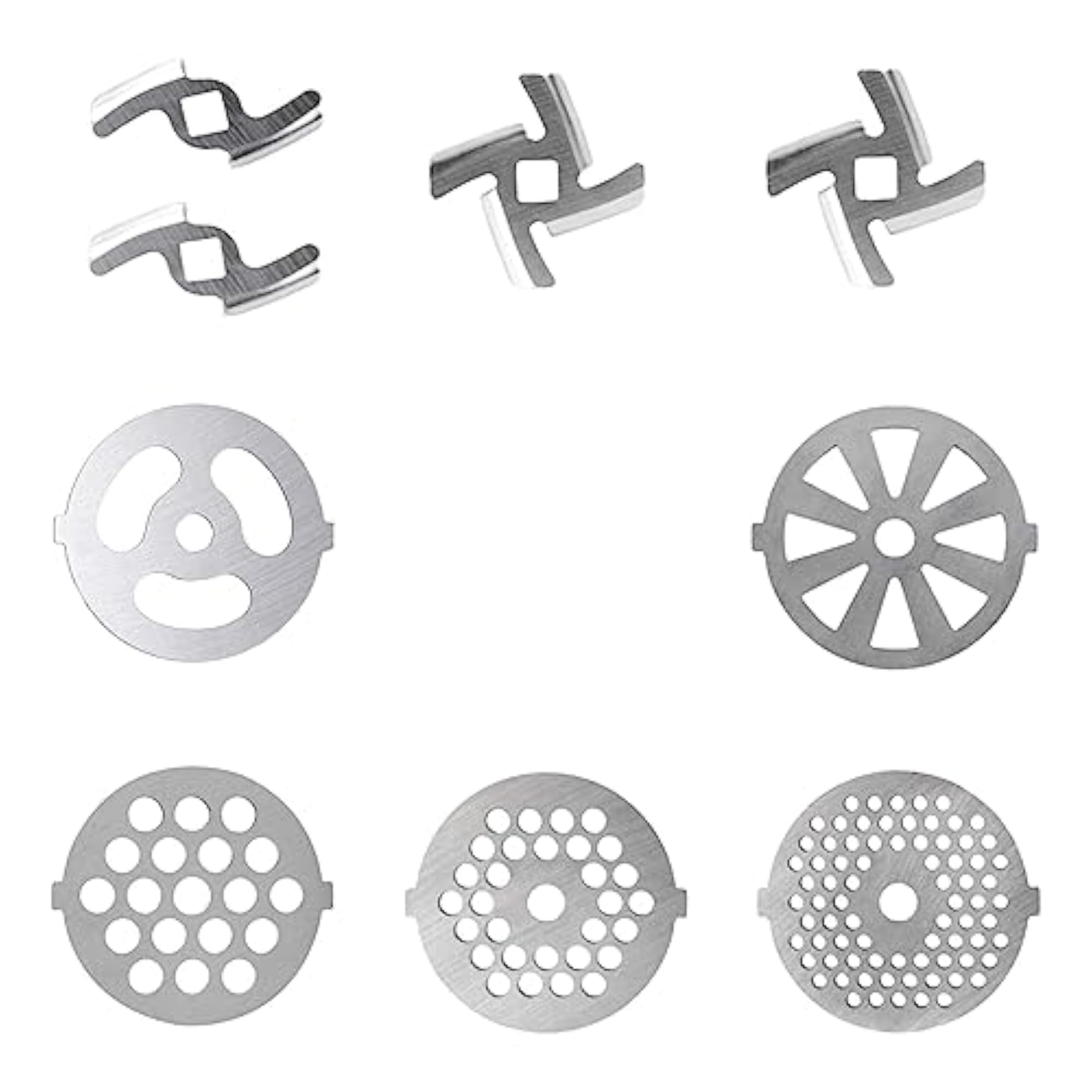 9X Durable Meat Grinder Plate Discs Attachment