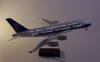 Model Airplane 1/160 Scale Airplane Model A380 China Southern Airline Aircraft Airplane Model Kits Model Plane Kit Model Plane Model Airplane Kits for Adults Airplane Models(with Light)
