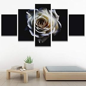 SIGNWIN 5 Panel Canvas Wall Art Flora Snapshot...