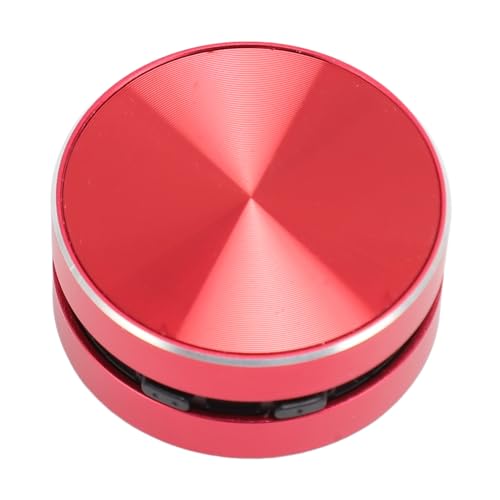 Cuifati Altavoz de Conducción ósea, Altavoz Inalámbrico Portátil Estéreo con Ventosa, Radio FM para Baño, Exterior (Rojo)