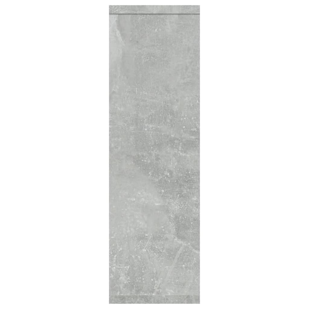 vidaXL Estantería de Pared Colgante Flotante Almacenamiento Espacio Decoración Artículos Diarios en Familia Contrachapada Gris Hormigón
