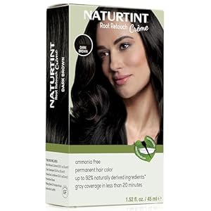 Naturtint Dark Brown Root Retouch Crème Permanent Hair Color – Ammonia Free, Conceal Grays, No Artificial Scent, 1.52 Fl Oz