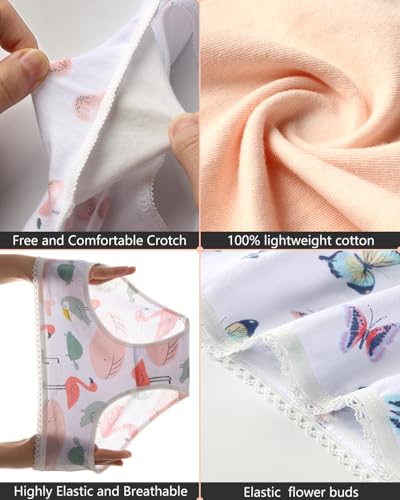 Teen Little Girls' Soft Cotton Underwear Toddler Undies Kids Panties,Breathable Panties Baby Soft Comfort Briefs4