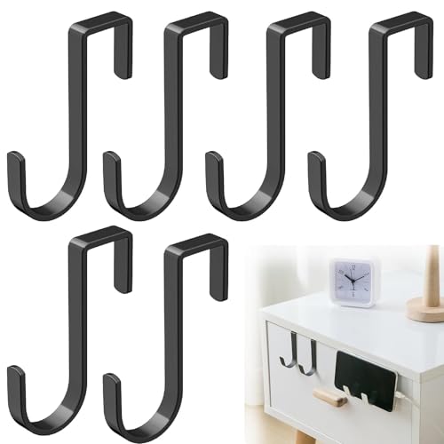 6個ドアフック 吊り下げ ドアフック ハンガーフック 扉 フック ドア掛けフック ドアハンガー すっきりドアハンガー エス字フック ウォールハンガー S字フック ゴミ袋かけ ドア キッチン 収納 玄関 浴室 洗面所 台所 スペース 有効活用 傘 帽子 コー