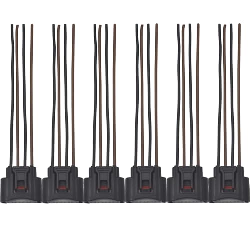 Ignition Coil Connector Wire Harness 90980-11885 Set of 6 Fit for Toyota Sienna Highlander Tacoma Avalon Camry Solara Tundra 4Runner RAV4 Venza FJ Cruiser 2000-2017 Lexus 1999-2017 3.3L 3.5L 4.0L V6
