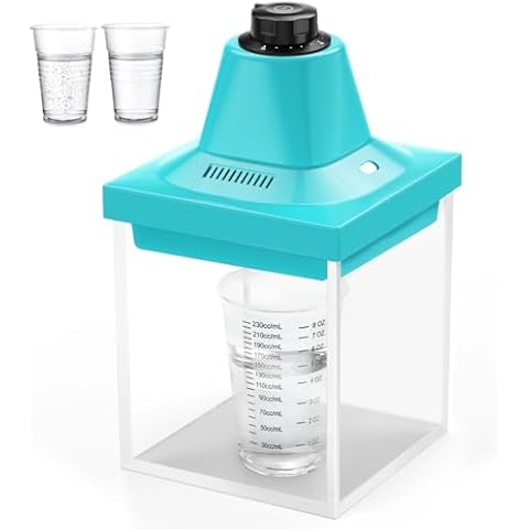 Resin Bubble Remover Machine, Resin Vacuum Chamber 5-9 Mins Quick Remove Bubbles, 95kPa Resin Degassing Chamber, Compact Airless Machine for Epoxy, UV, Silicone, Art Resin Mold Casting (Bule) Cover