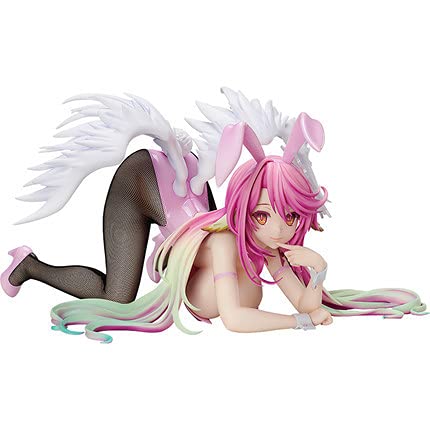 Jilijia Figura de acción Jibril de anime NO Game NO LIFE de 16,5 cm, PVC de seda negra, conejito niña, modelo de personaje, linda estatua de niñas, adornos de escritorio para el hogar, regalos