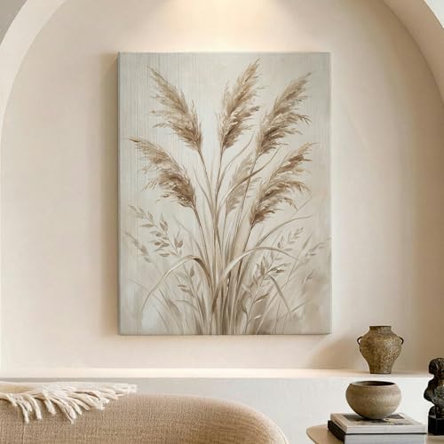 Décoration murale minimaliste salon et affiche pampa 30x40 cm