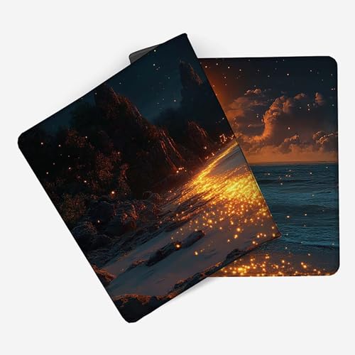 Tapis de souris lune imperméable avec base caoutchouc antidérapant