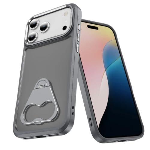 RNOZX iPhone 13 Pro Max�p ������]���u���P�b�g�t���X�}�z�P�[�X �����O�z���_�[ �ϏՌ��J�o�[�iiPhone 13 Pro Max�p/�O���[�j