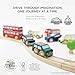 Le Toy Van London Car Set Premium Wooden Toys for Kids Ages 3 Years & Up (TV267), 7-pk