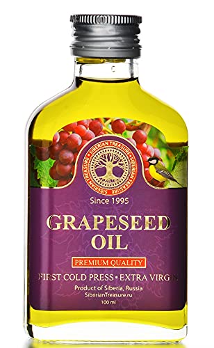 Miniatura 2 de Aceite de semilla de uva siberiano, calidad premium, virgen extra, aceite de primera prensa en frío, 3.4 fl oz - 3.4 onzas líquidas