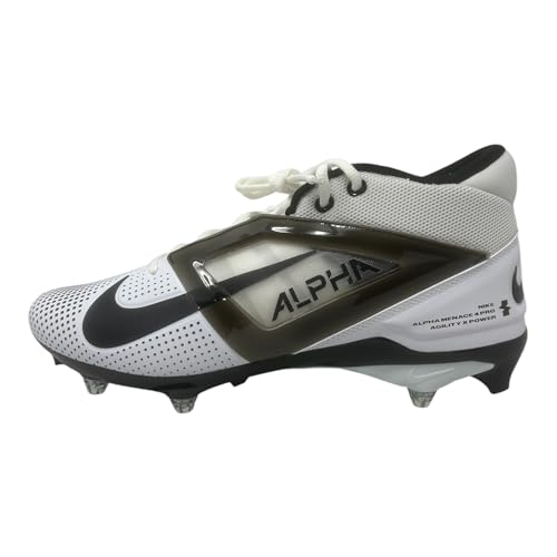 Image of Nike Alpha Menace 4 Elite Football Cleats (FD7036-600, University Red /Team Red /Black /White)
