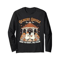 Buy the Gilmore Ghouls Halloween Ghost Long Sleeve T-Shirt – Perfect for Every Haunt! – Gilmore Ghouls Where You Haunt I Will Follow Tees